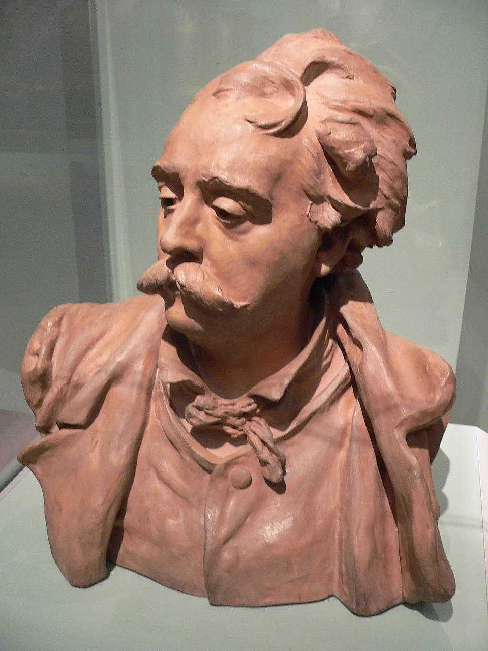 A clay model of Albert Carrier by Auguste Rodin